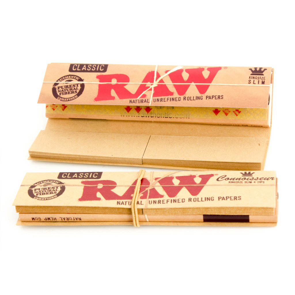 Бумажки RAW Connoisseur King-Size Slim с фильтрами