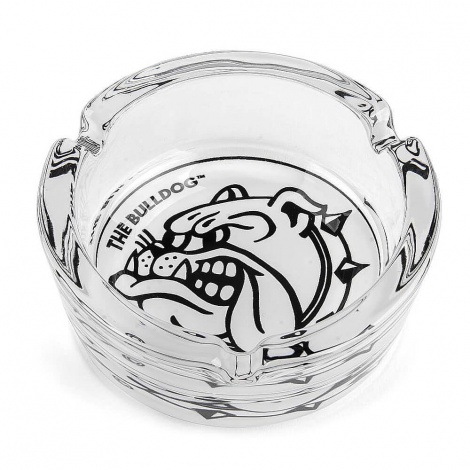Пепельница The Bulldog Original White стеклянная Пепельница The Bulldog Original White стеклянная