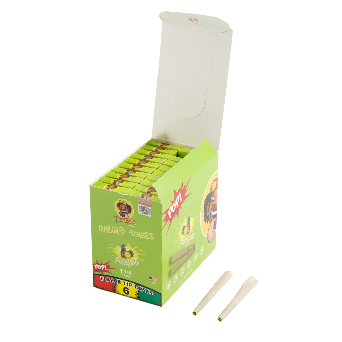 Конусы HoneyPuff Pineapple 1¼ 6 шт Конусы HoneyPuff Pineapple 1¼ 6 шт