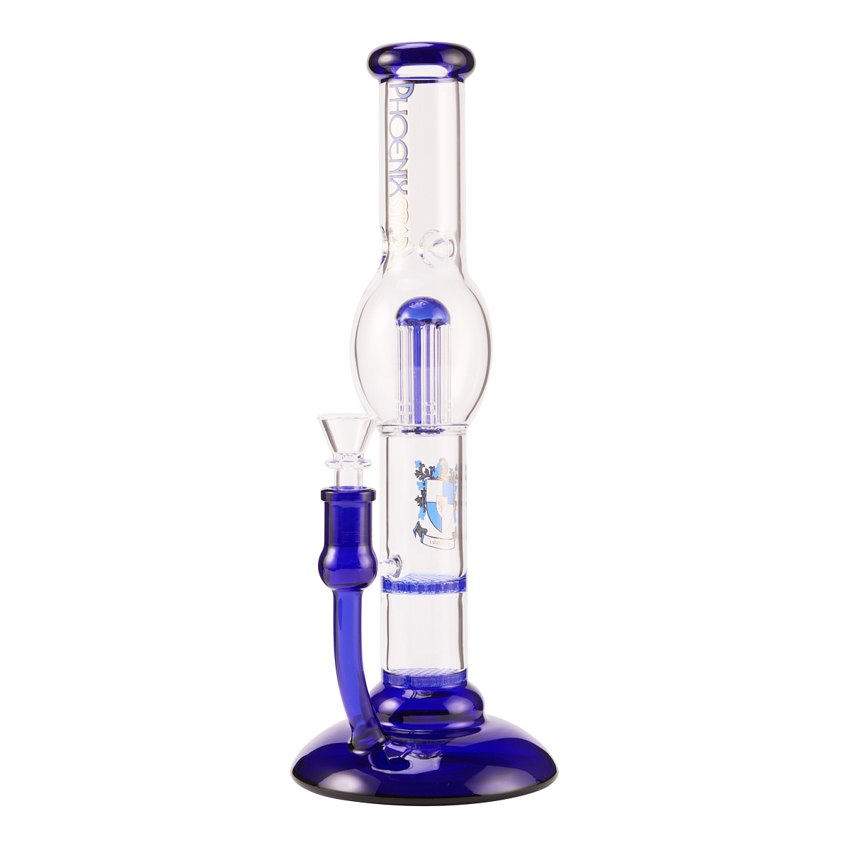 Бонг Phoenix Double Honeycomb Tree Arm Blue