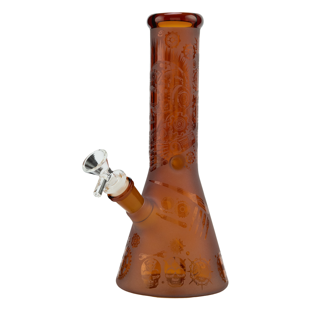 Бонг Skull Pattern Amber